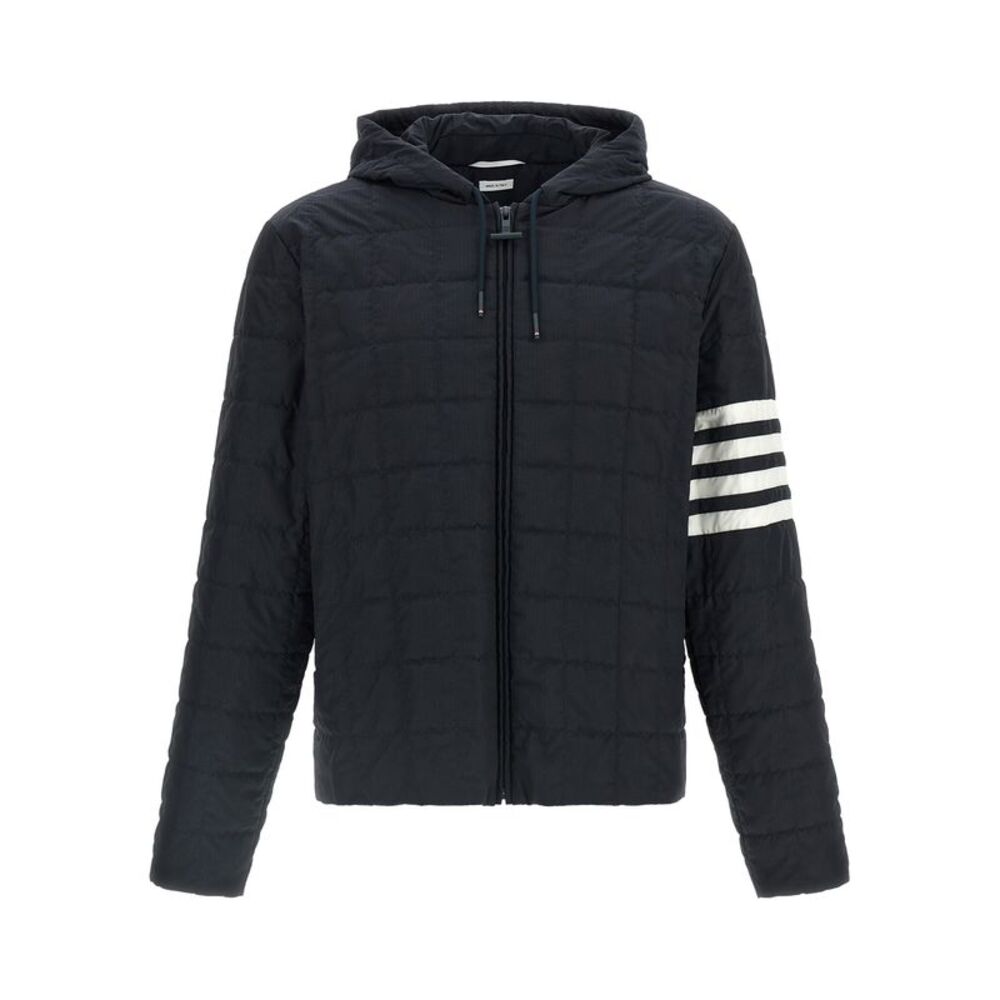 Thom Browne Men '4Bar' Ripstop Shiny Jacket